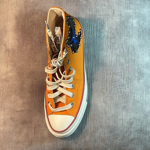 NWOT. Converrse All Star Orange Lace-up Sneakers. 6.5 - Picture 5 of 8